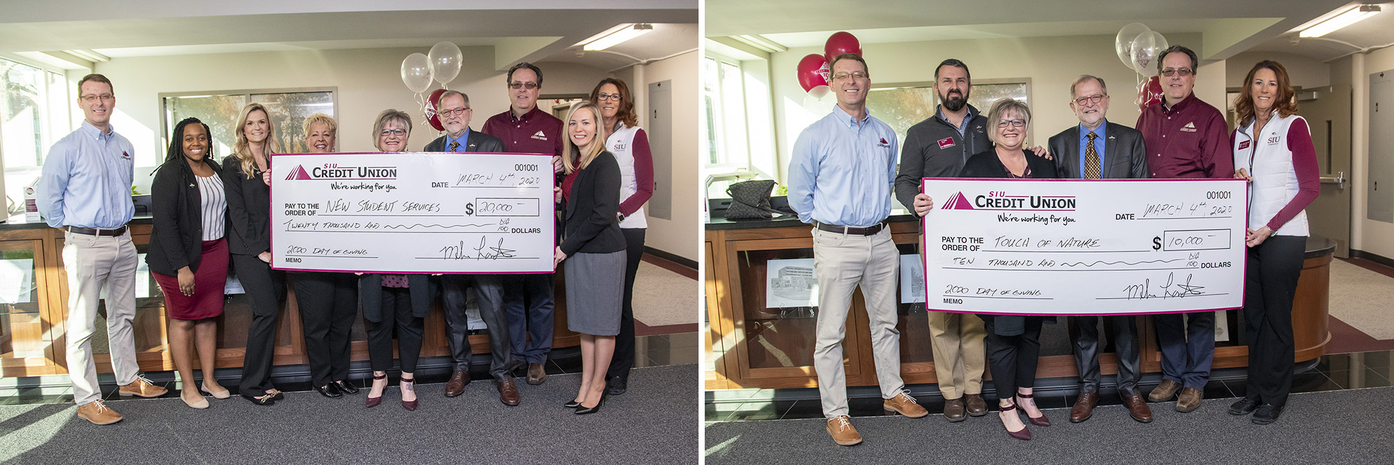 SIU Credit Union Kicks Off the Donations to the 2020 SIU Day of Giving